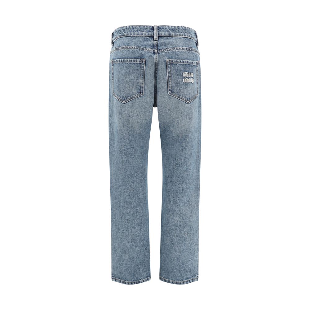 Miu Miu Straight Jeans Glam Steals