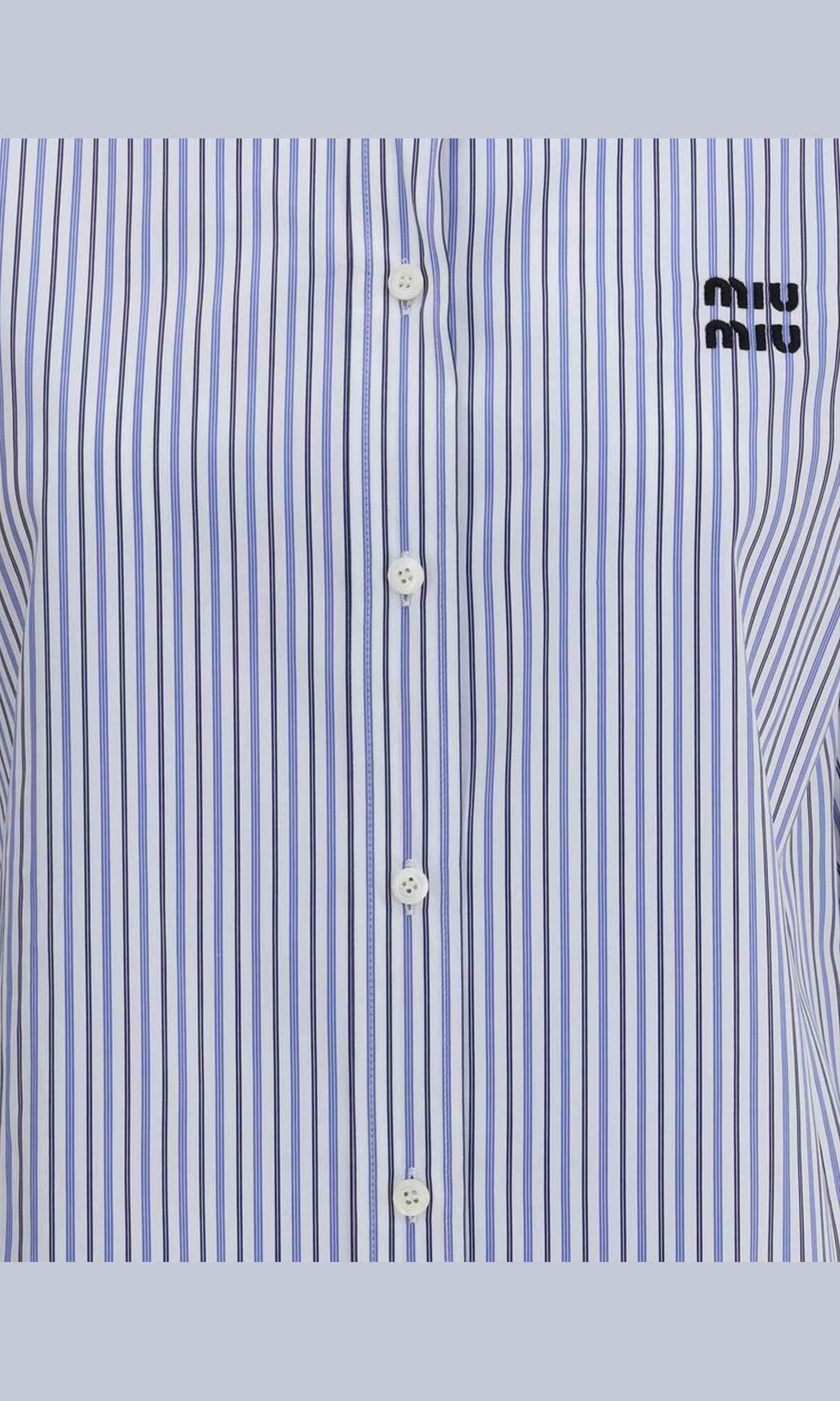 Miu Miu Striped Shirt Glam Steals