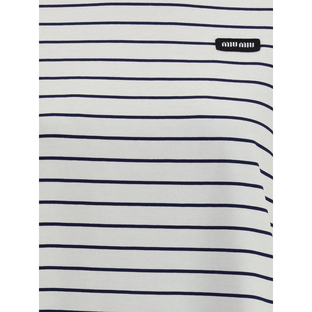 Miu Miu Striped T-Shirt Glam Steals