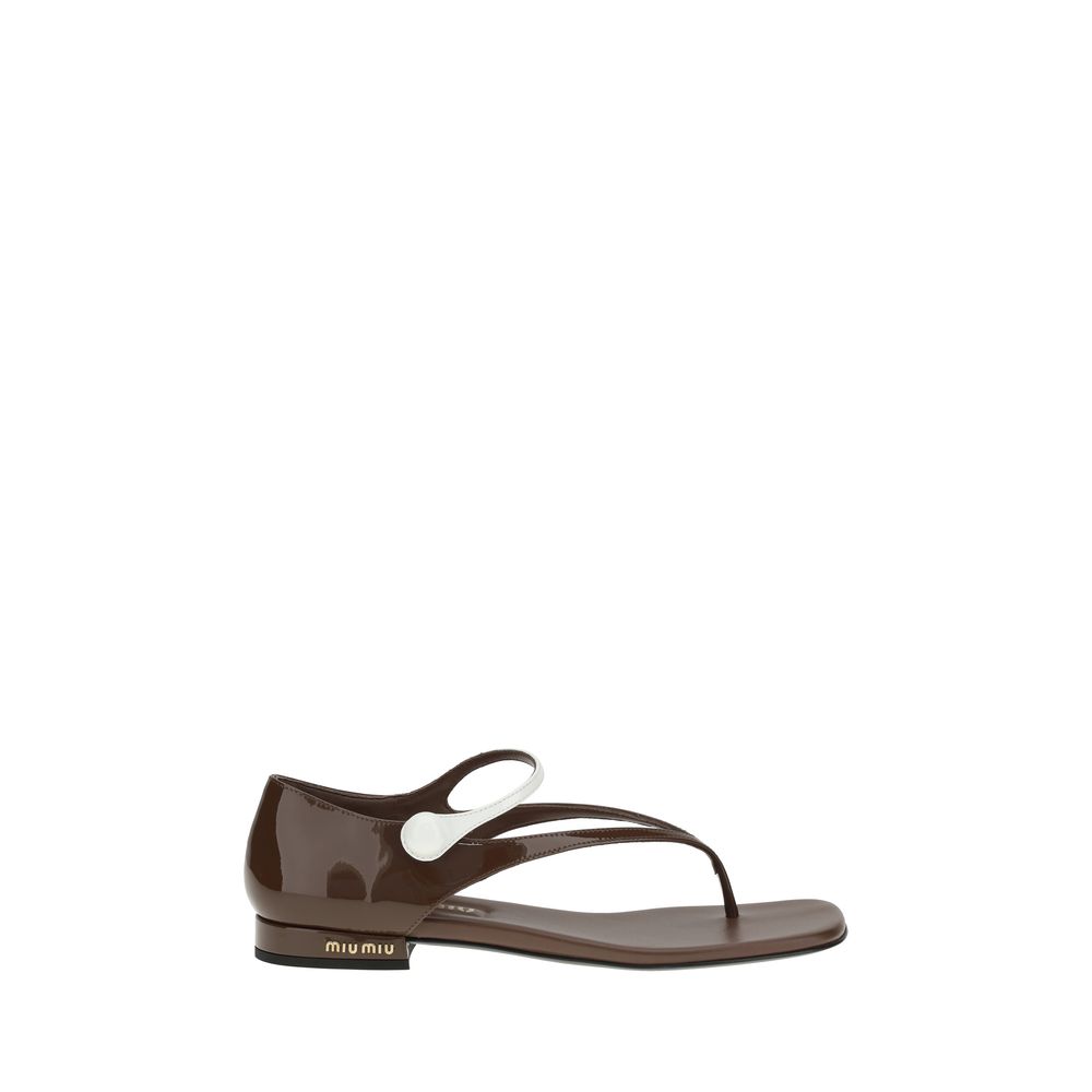 Miu Miu Thong Sandals Glam Steals
