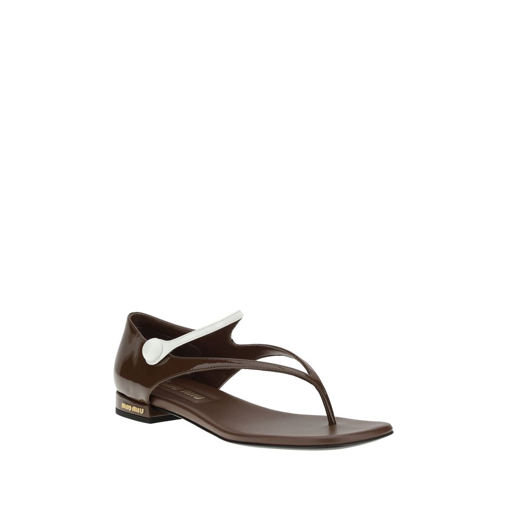 Miu Miu Thong Sandals Glam Steals