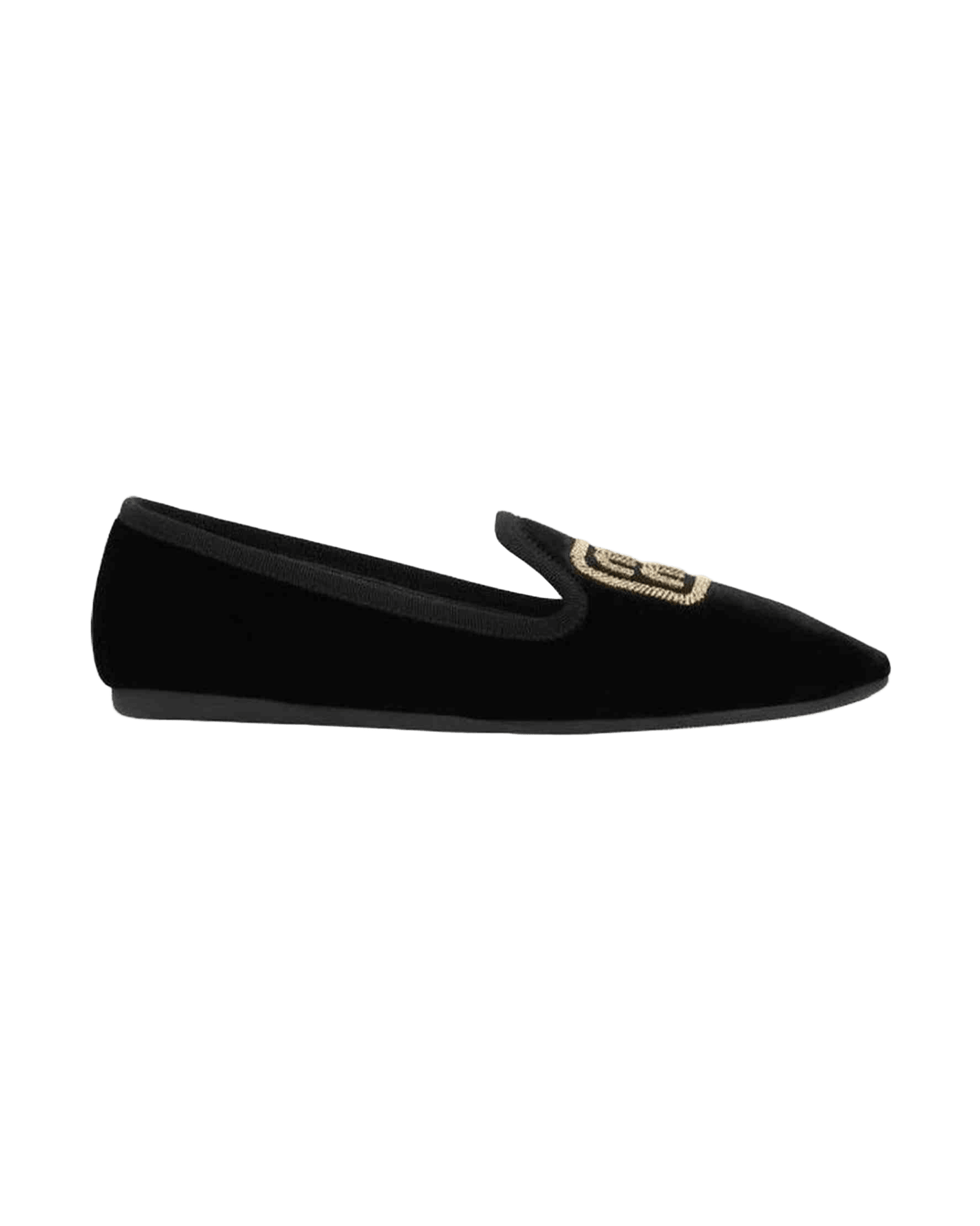 Miu Miu Velvet Logo Flats Glam Steals