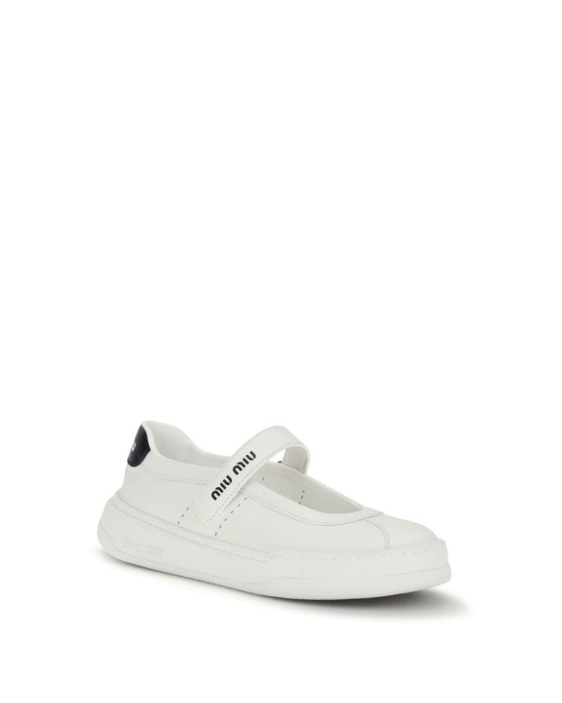 Miu Miu White Ballet Flats Glam Steals