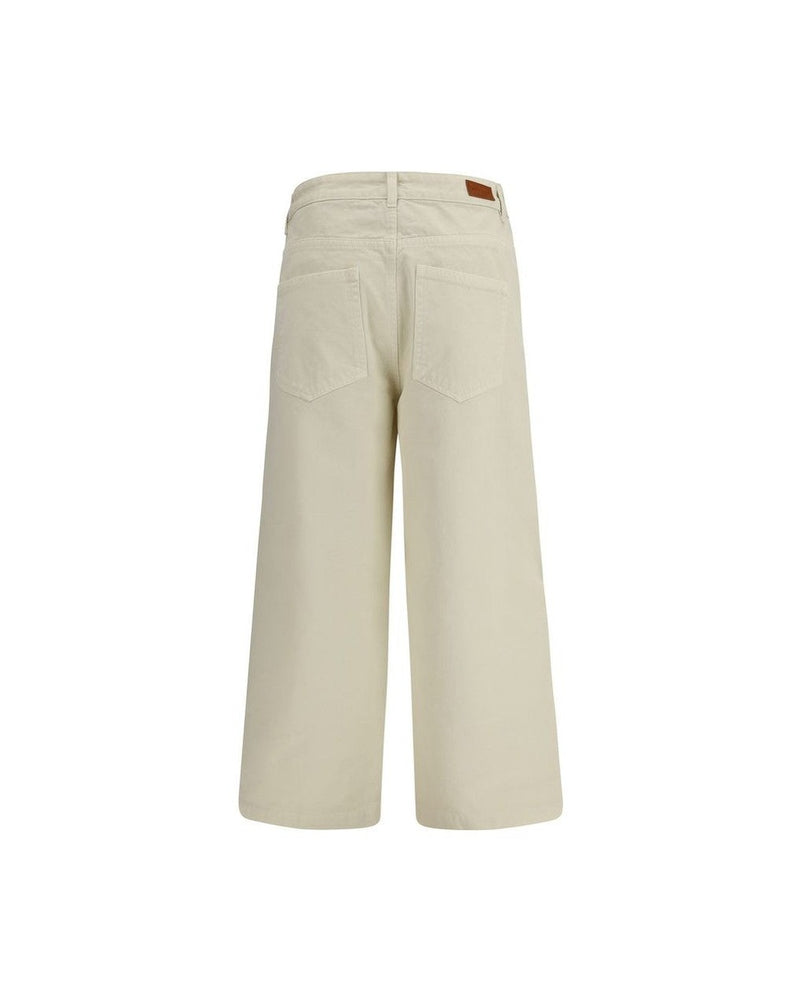 Moncler Beige Cotton Casual Pant Glam Steals