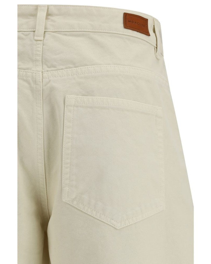 Moncler Beige Cotton Casual Pant Glam Steals