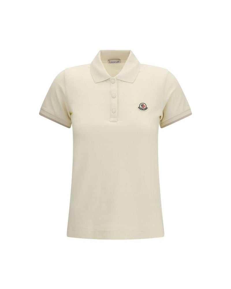 Moncler Beige Cotton Polo Shirt Glam Steals