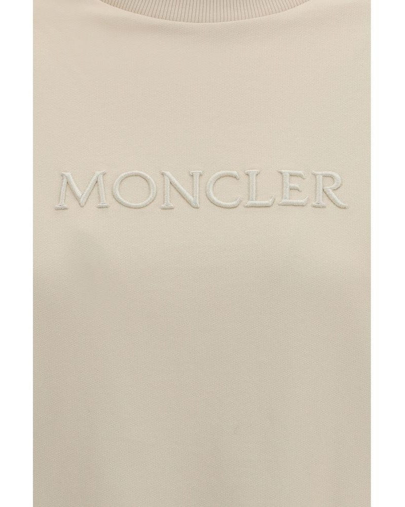 Moncler Beige Cotton Sweatshirt Glam Steals