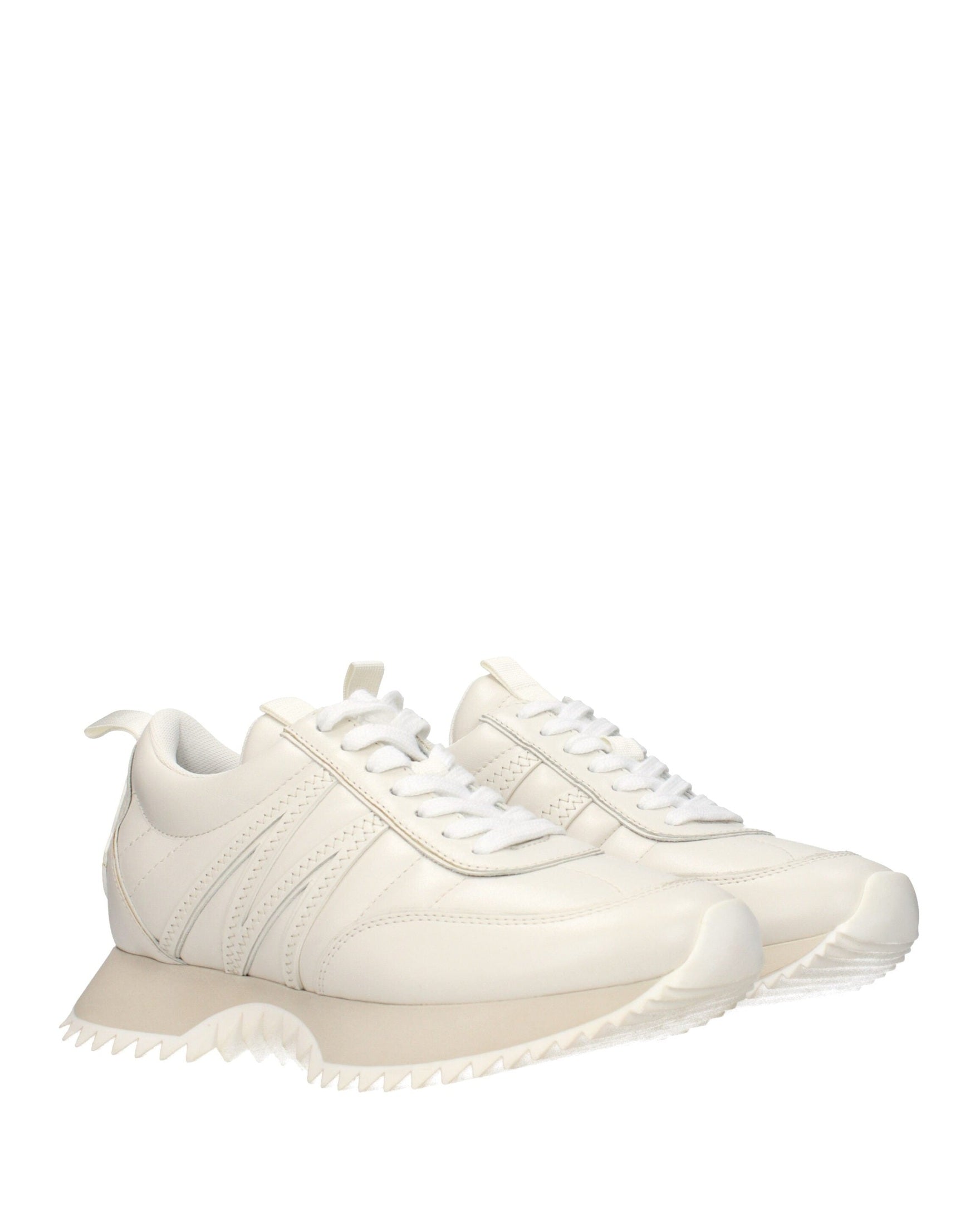 Moncler Beige Leather Low Top Sneakers Glam Steals