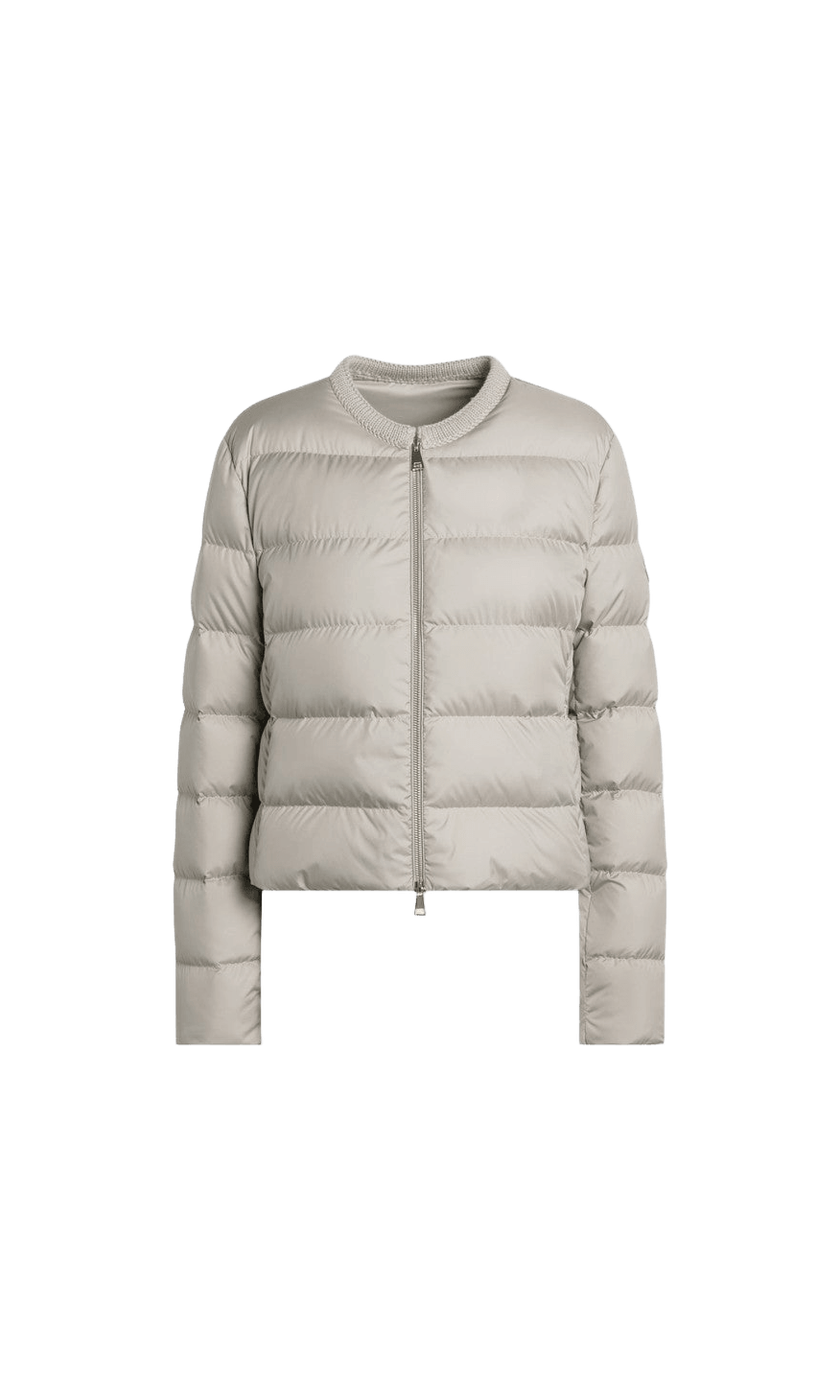 Moncler Beige Light Short Zip Up Puffer Jacket Glam Steals