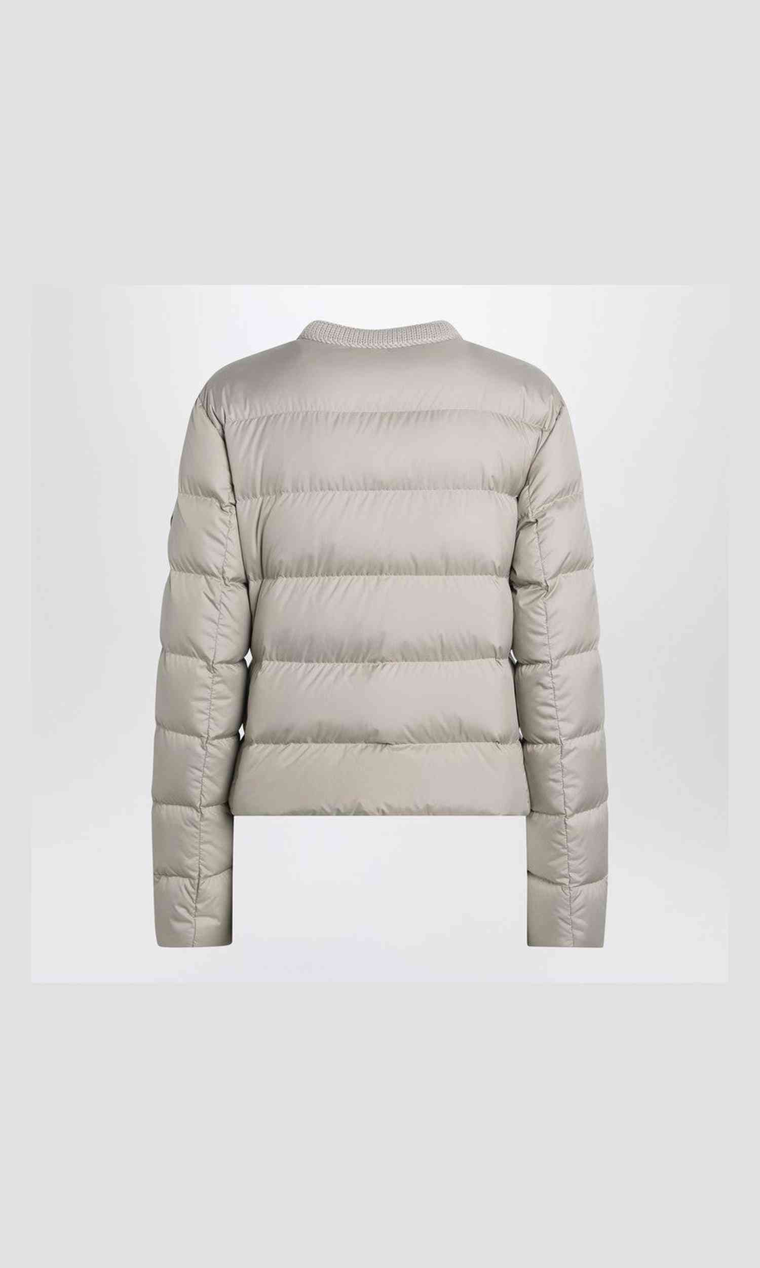Moncler Beige Light Short Zip Up Puffer Jacket Glam Steals