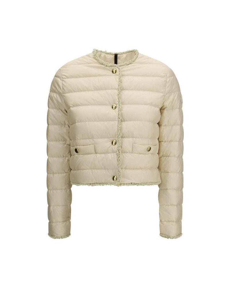 Moncler Beige Polyamide Coat Glam Steals