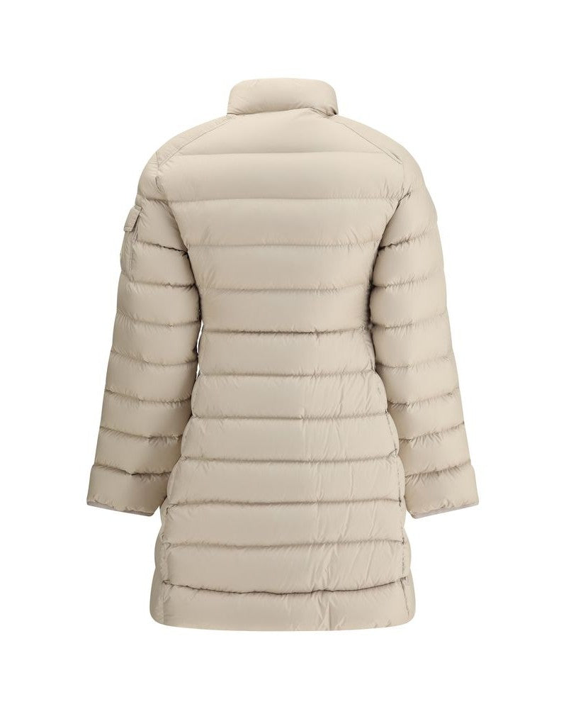 Moncler Beige Polyester Coat Glam Steals