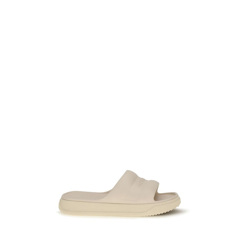 Moncler Beige Rubber Sandals Glam Steals