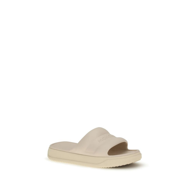 Moncler Beige Rubber Sandals Glam Steals