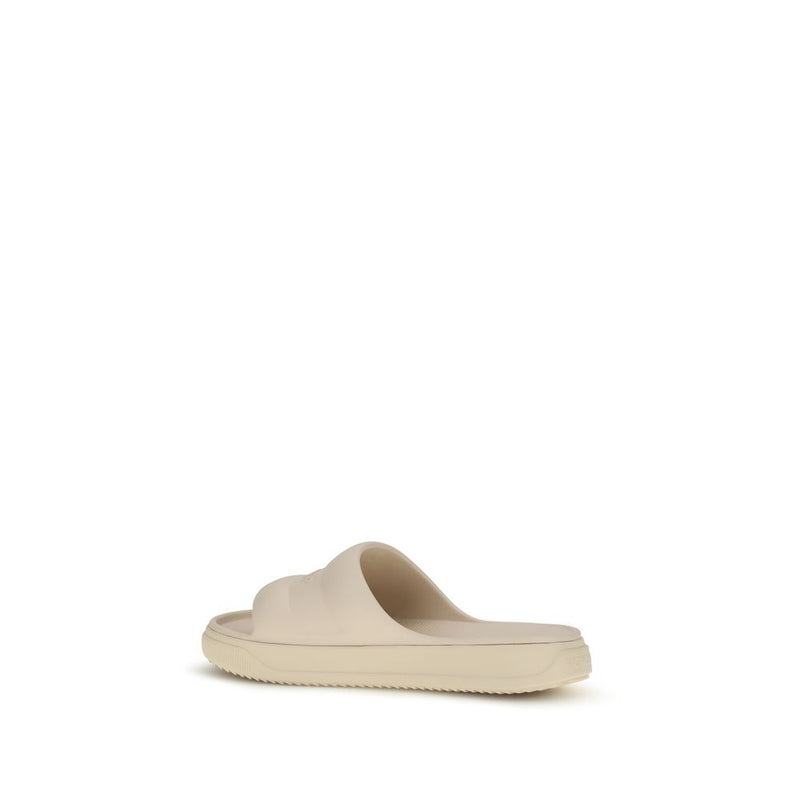 Moncler Beige Rubber Sandals Glam Steals