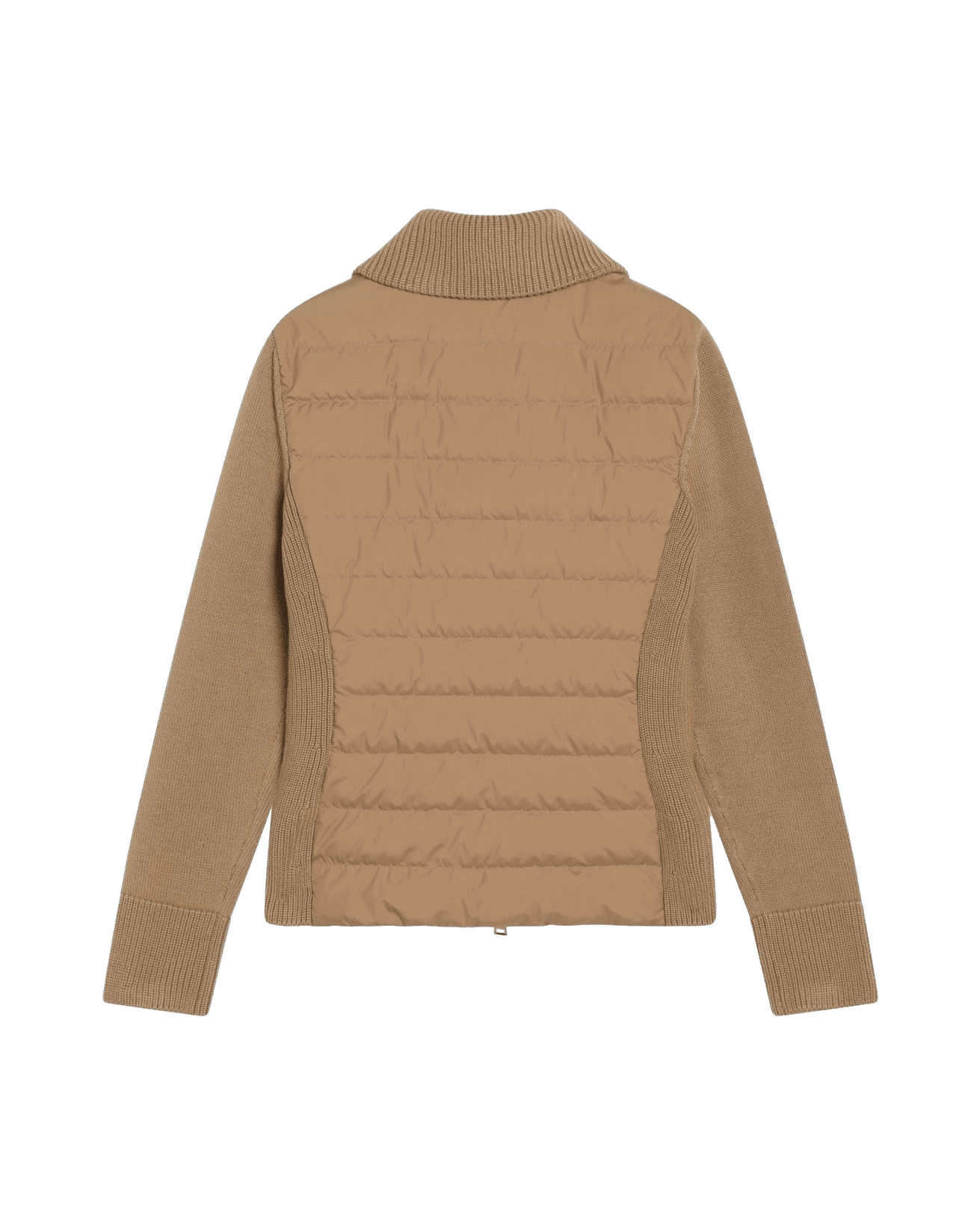 Moncler Beige Wool Padded Cardigan Glam Steals