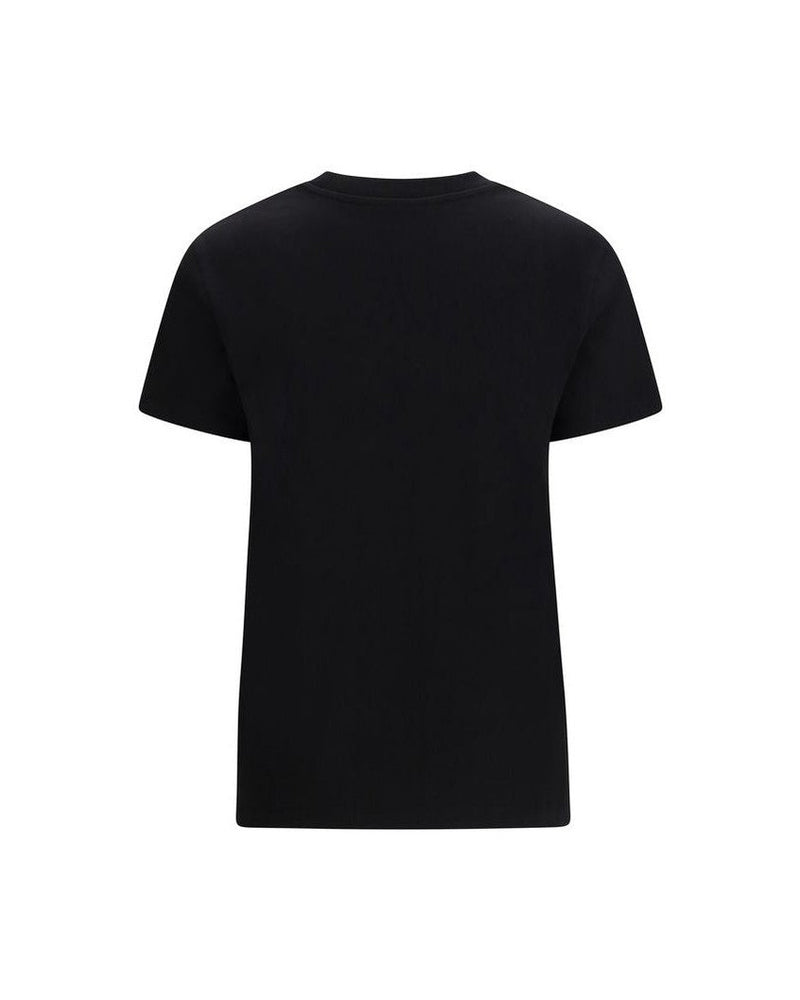 Moncler Black Cotton T-shirt Glam Steals