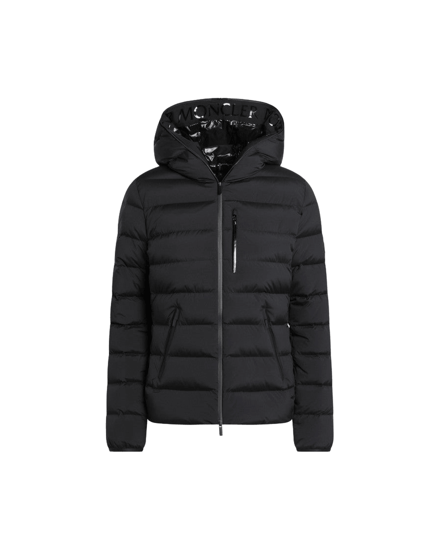 Moncler Black Herbe Hooded Puffer Jacket Glam Steals
