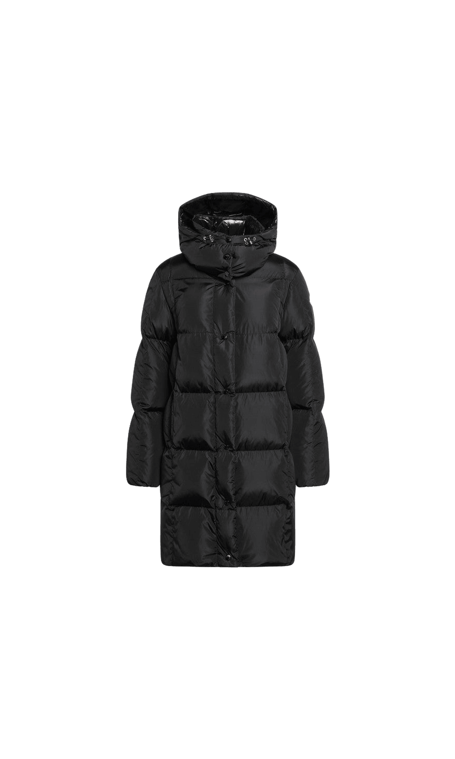 Moncler Black Litte Long Quilted Jacket Glam Steals