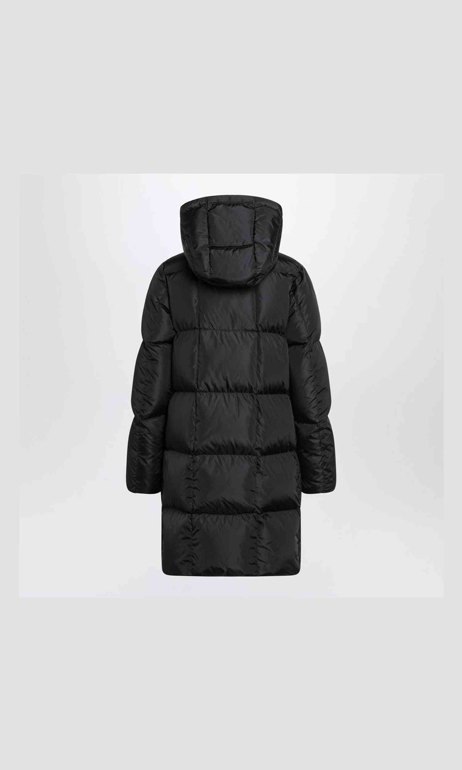 Moncler Black Litte Long Quilted Jacket Glam Steals