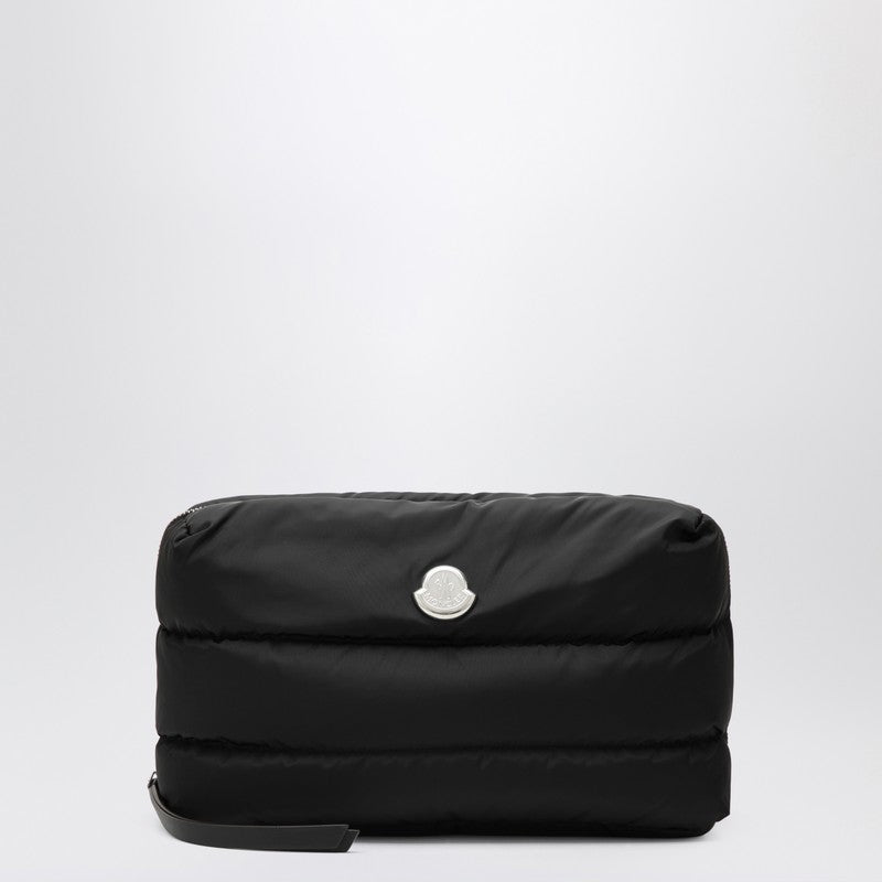 Moncler Black Nylon Caradoc Beauty Case in Quilted Glam Steals