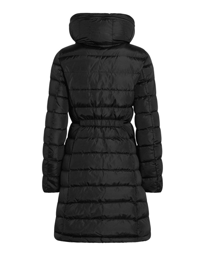 Moncler Black Nylon Flammette Down Jacket in Technique Glam Steals