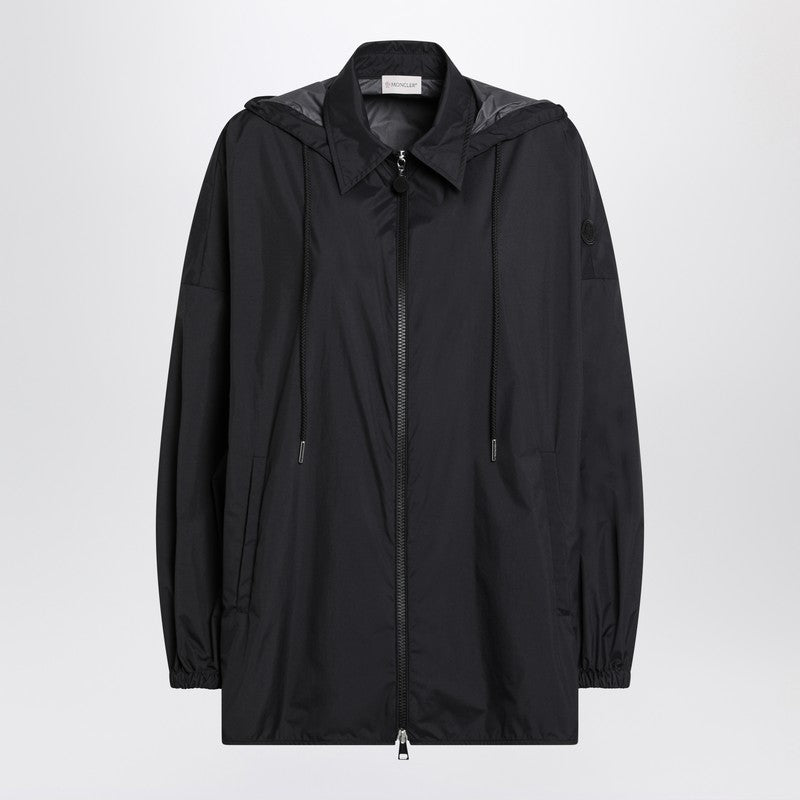 Moncler Black Nylon Zip Parka Glam Steals