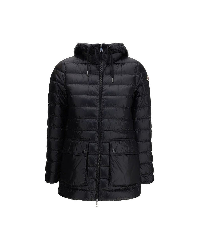 Moncler Black Polyamide Full Length Jacket Glam Steals