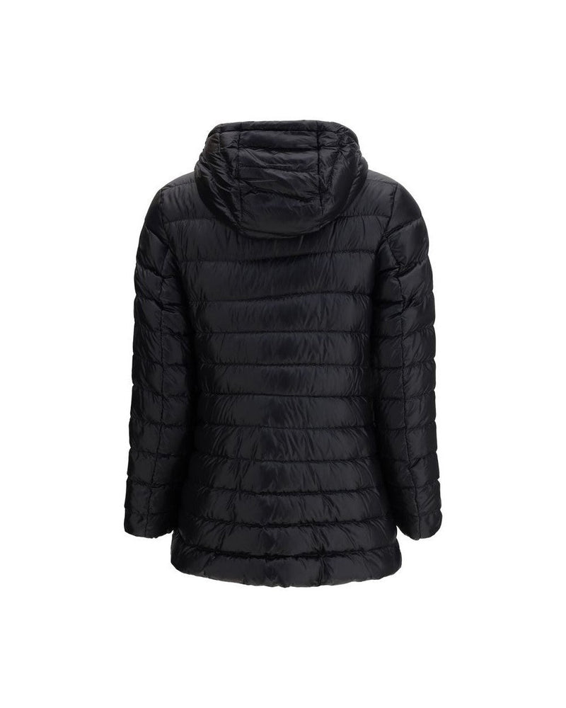 Moncler Black Polyamide Full Length Jacket Glam Steals