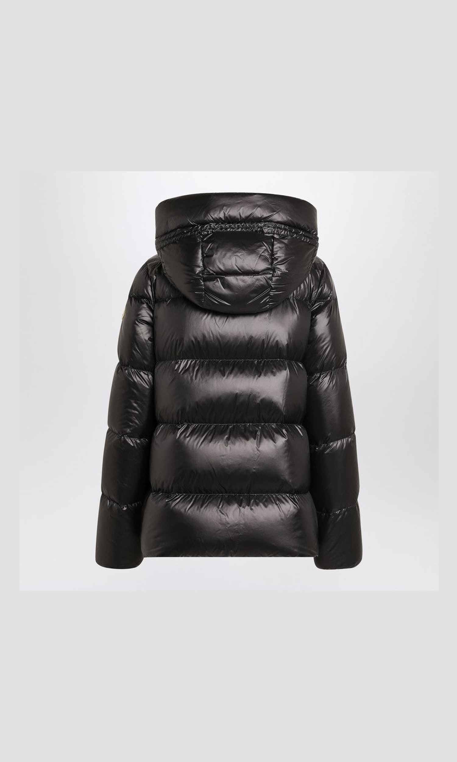 Moncler Black Shiny Zip Jacket Glam Steals
