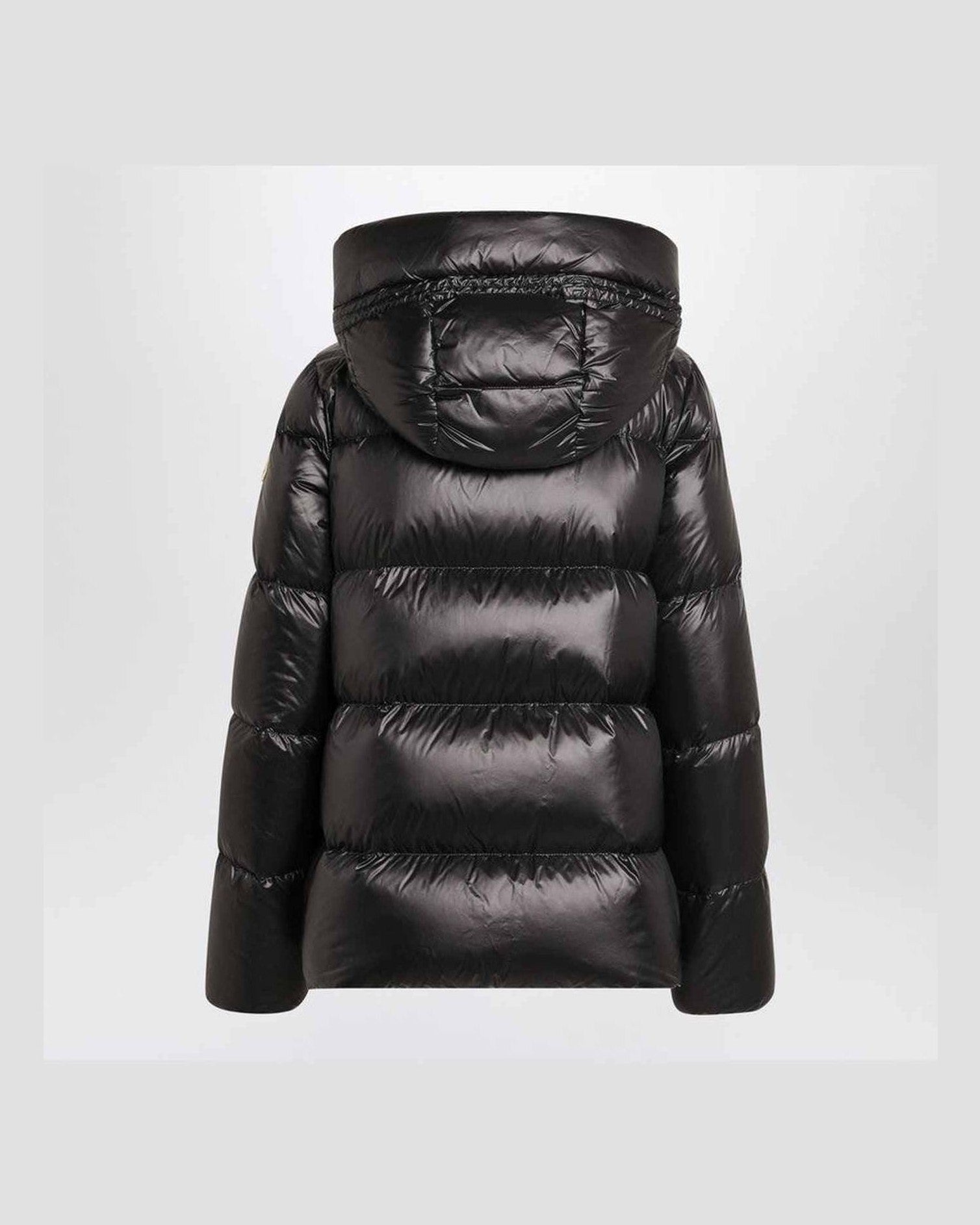 Moncler Black Shiny Zip Jacket Glam Steals