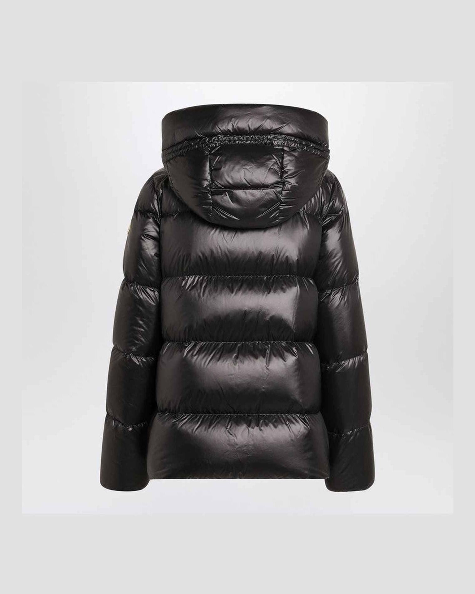 Moncler Black Shiny Zip Jacket Glam Steals