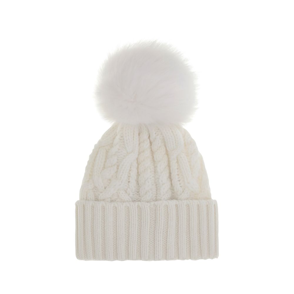 Moncler Cashmere Blend Hat with Pom Pon Glam Steals