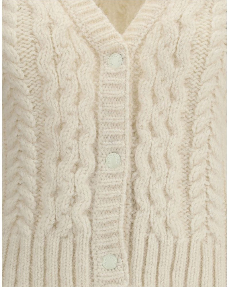 Moncler Cream Alpaca Vicugna Pacos Cardigan Glam Steals