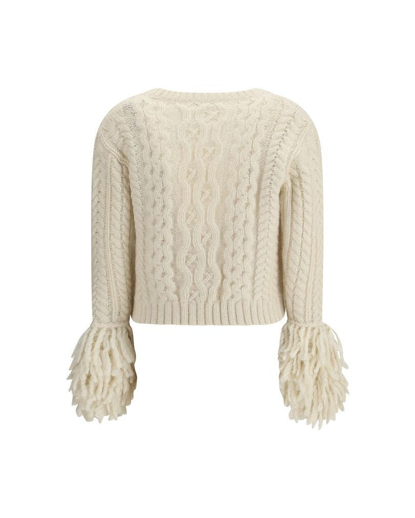 Moncler Cream Alpaca Vicugna Pacos Cardigan Glam Steals