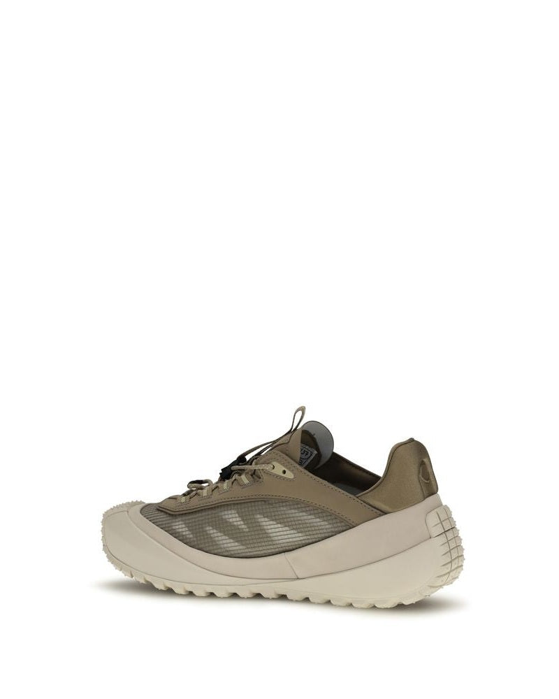 Moncler Gray Polyester Athletic Sneakers Glam Steals