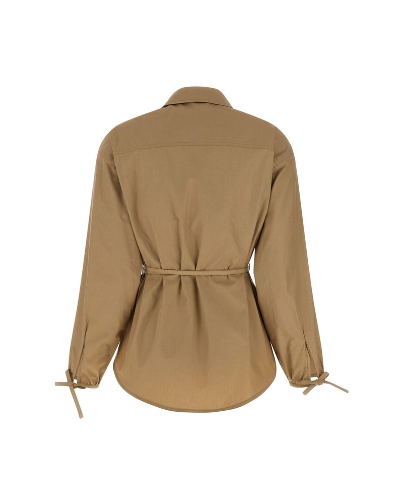Moncler Grosgrain Logo Patch Overshirt Glam Steals