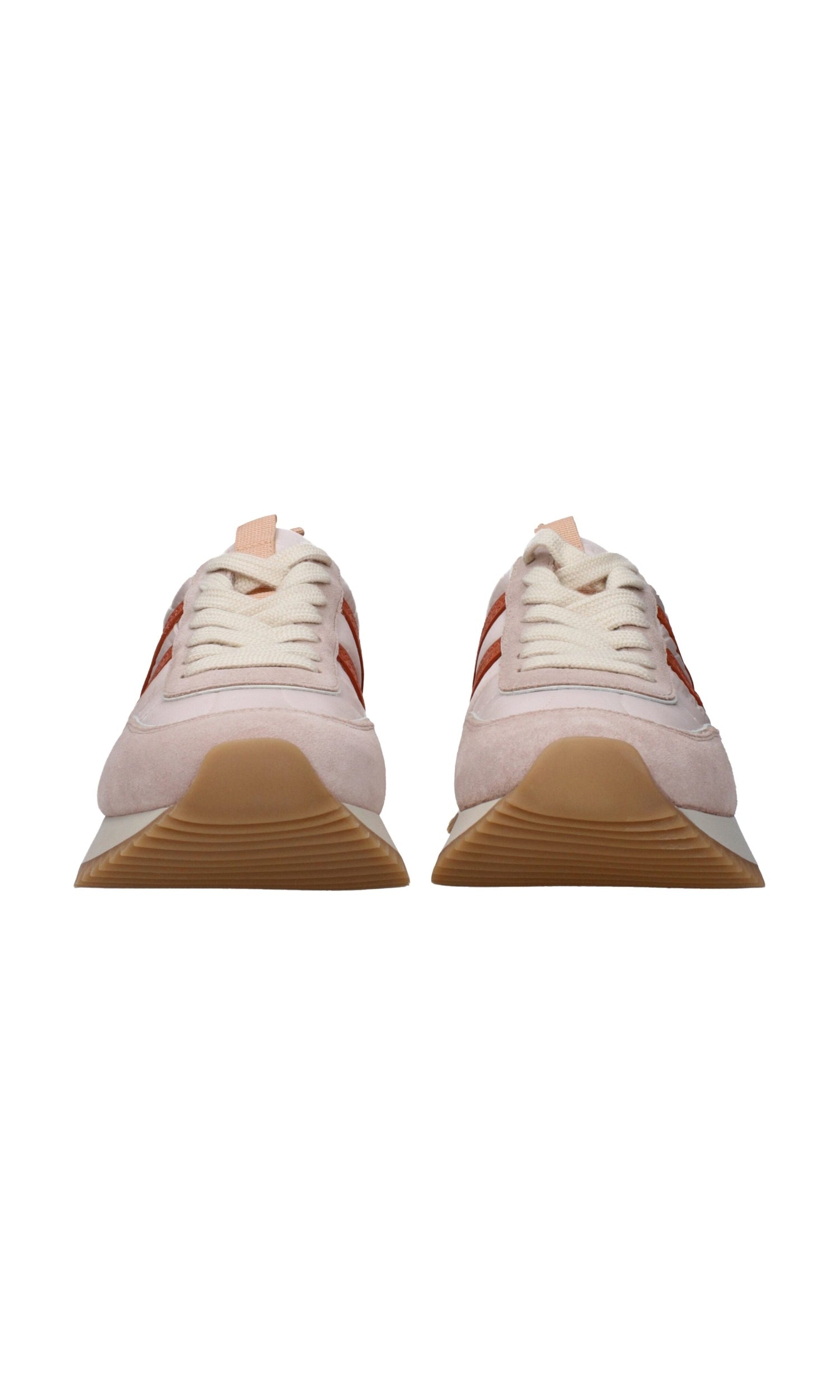 Moncler Pink Fabric Chunky Sneakers Glam Steals