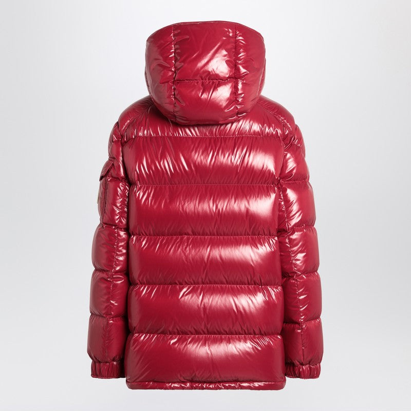 Moncler Red Nylon Ruby Down Jacket In Lacquered Glam Steals