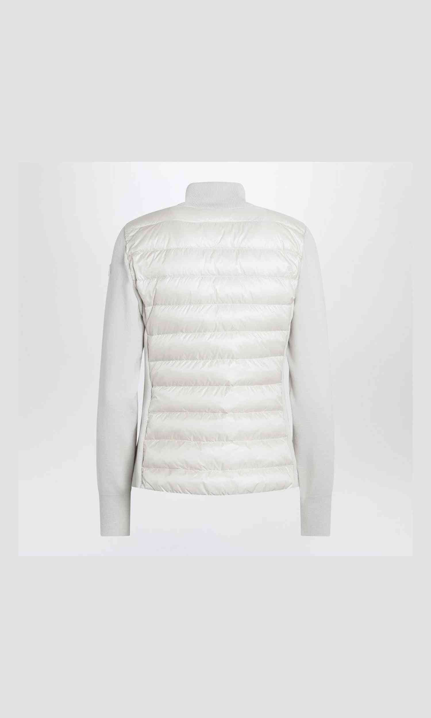 Moncler White Padded Zip Up Cardigan Glam Steals