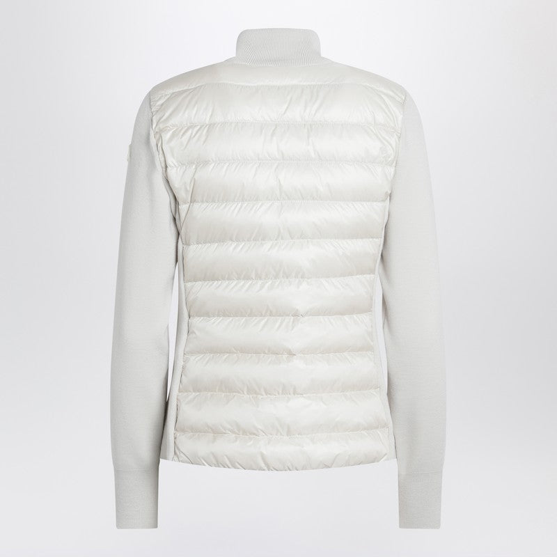 Moncler White Padded Zip Up Cardigan Glam Steals