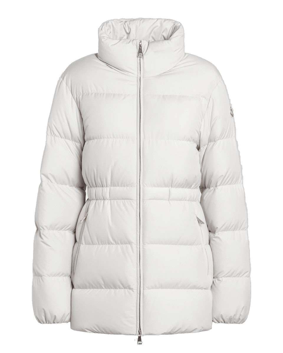 Moncler Zip White Up Down Jacket Glam Steals