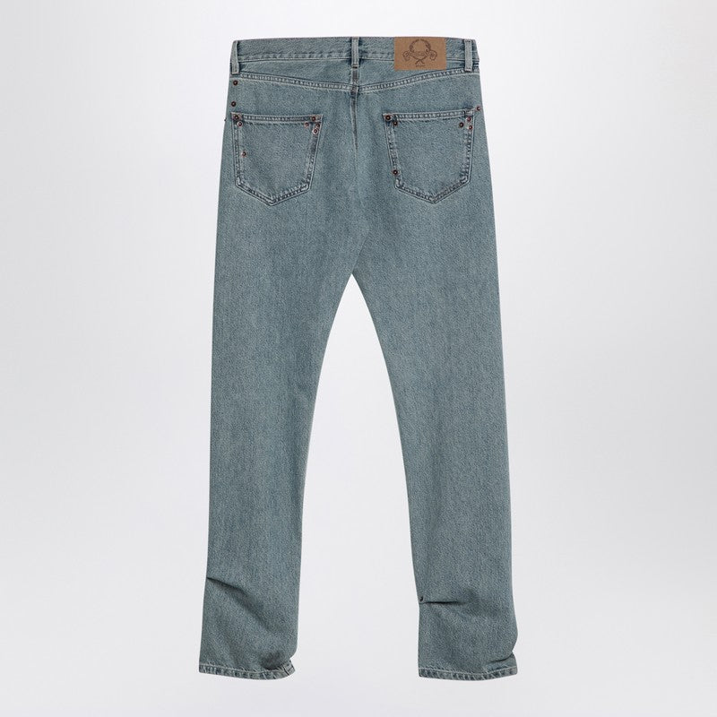 Moschino Light Blue Denim Jeans With Rivets Glam Steals