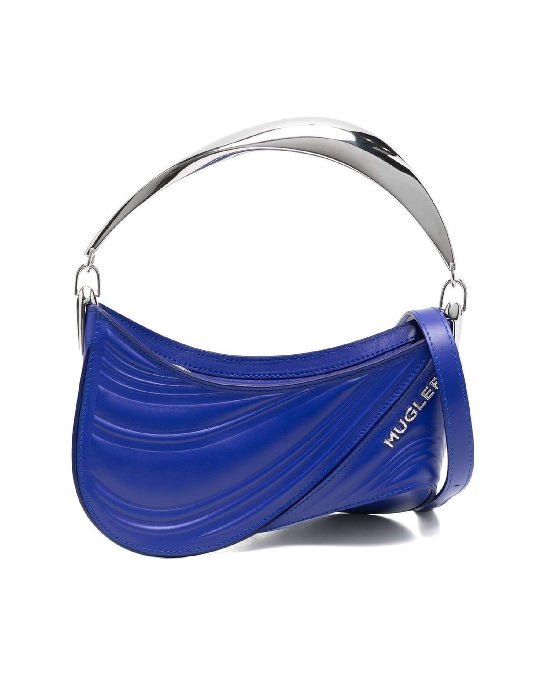 Mugler Small Spiral Curve 01 Embossed Tote Bag Glam Steals