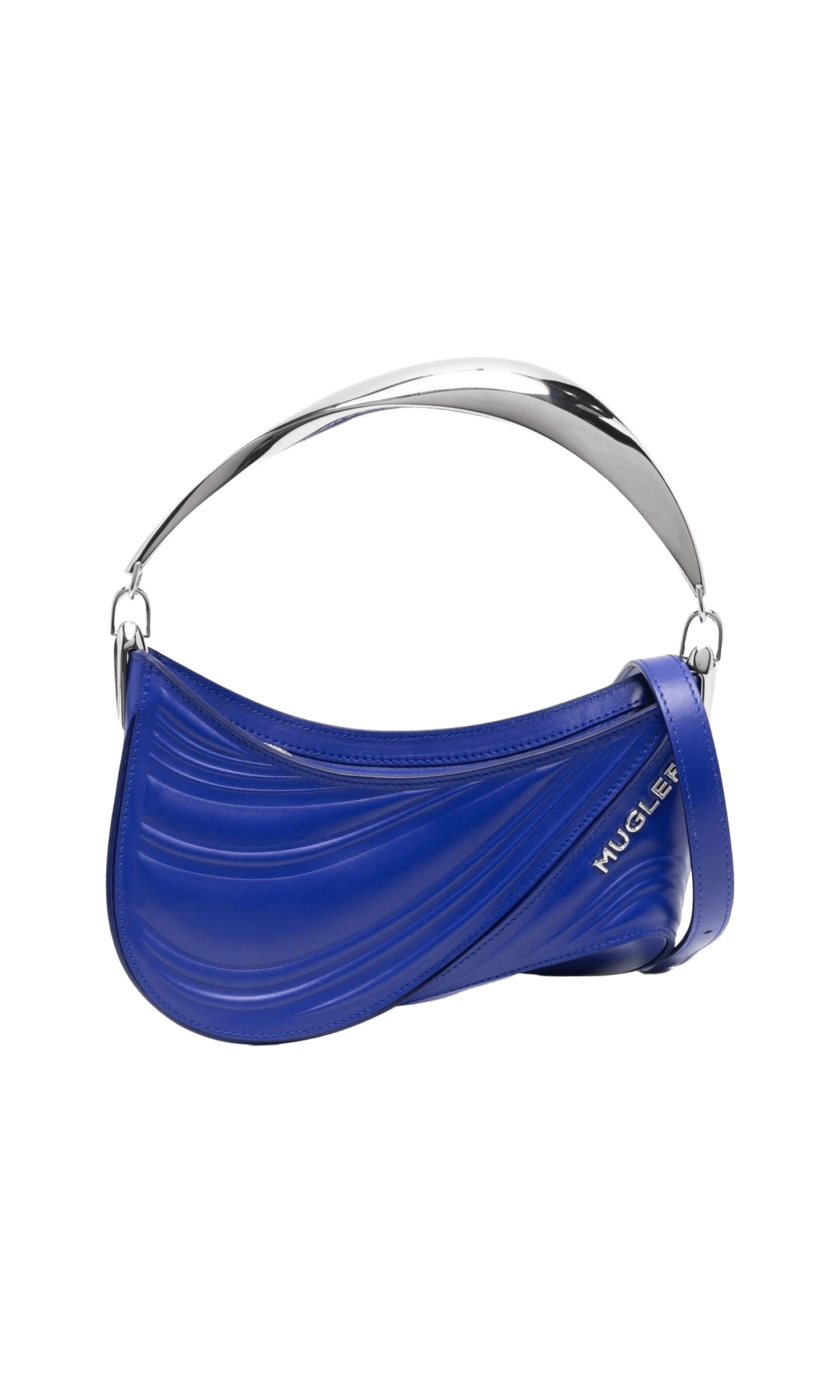 Mugler Small Spiral Curve 01 Embossed Tote Bag Glam Steals