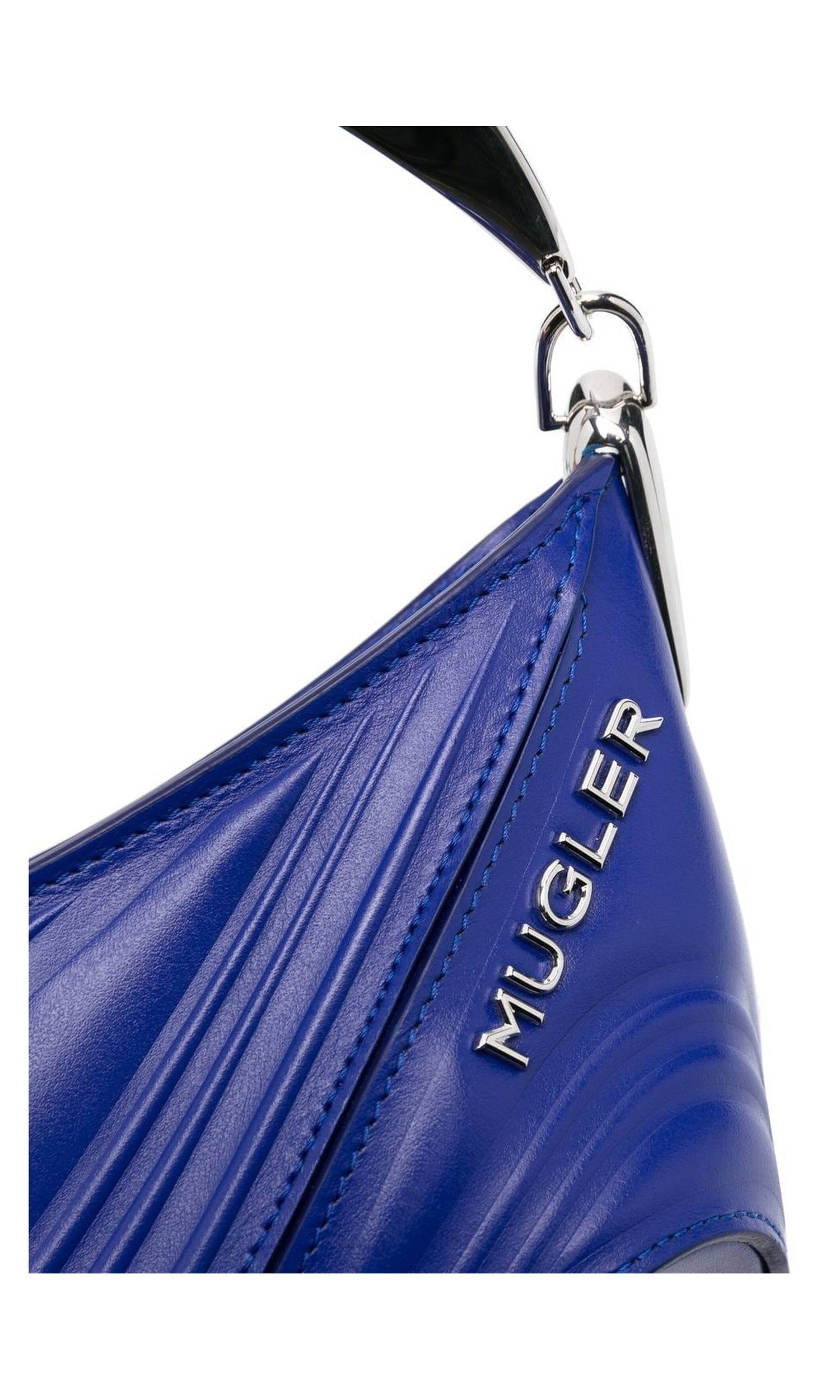 Mugler Small Spiral Curve 01 Embossed Tote Bag Glam Steals