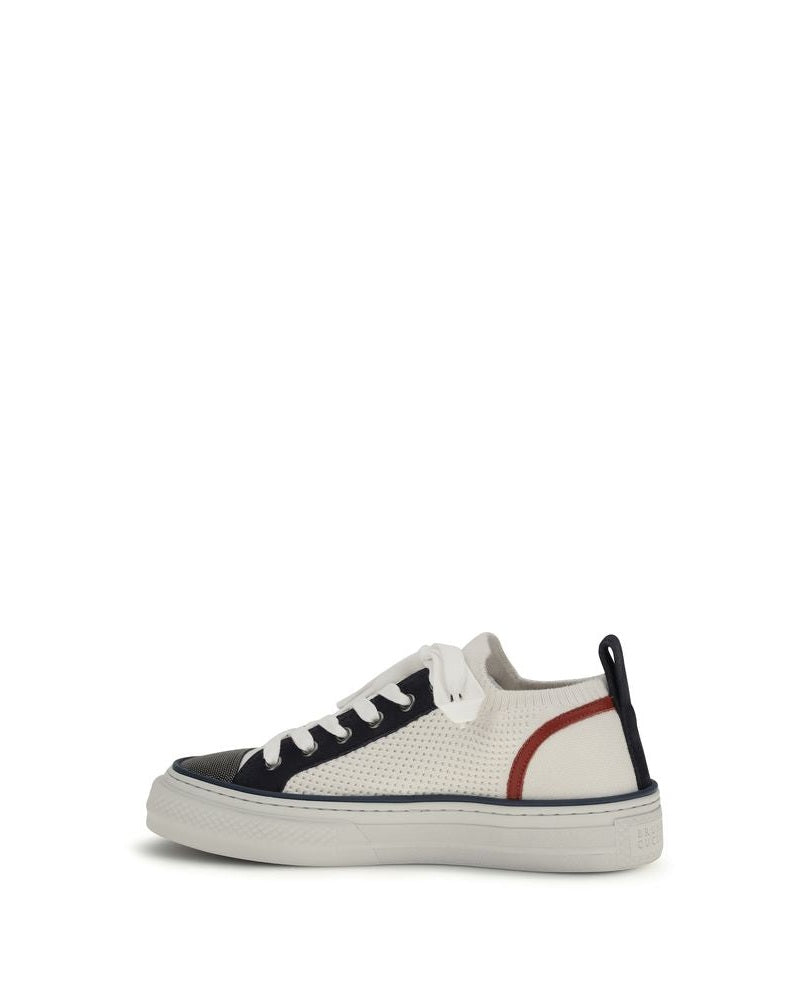 Multicolor Cotton Low Top Sneakers Glam Steals