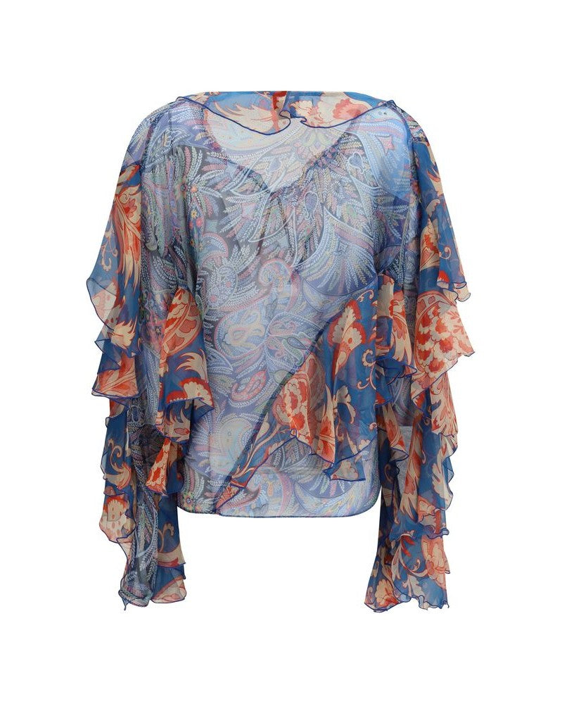 Multicolor Silk Pattern Shirt Glam Steals