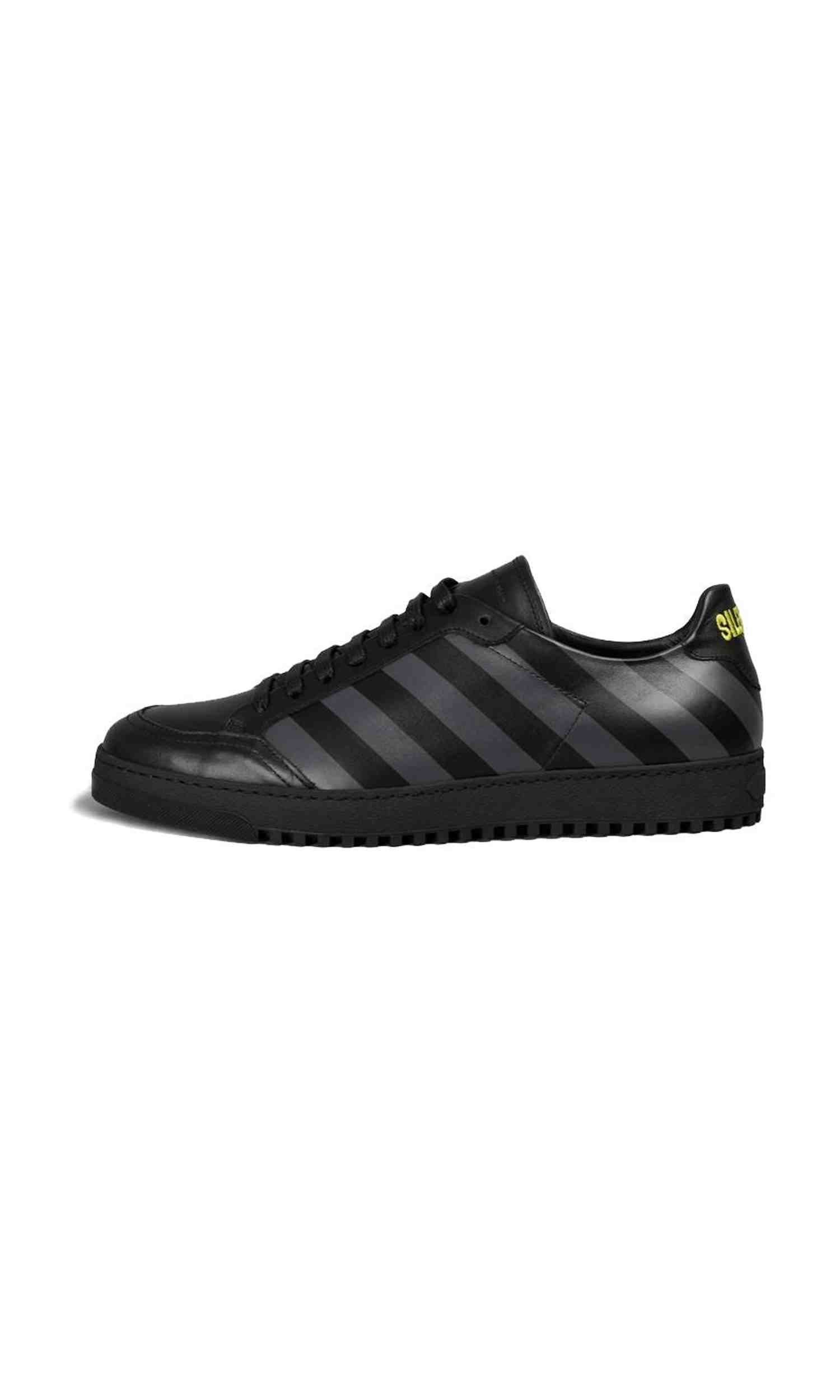 Off- Calfskin Women White Black Sneaker Glam Steals