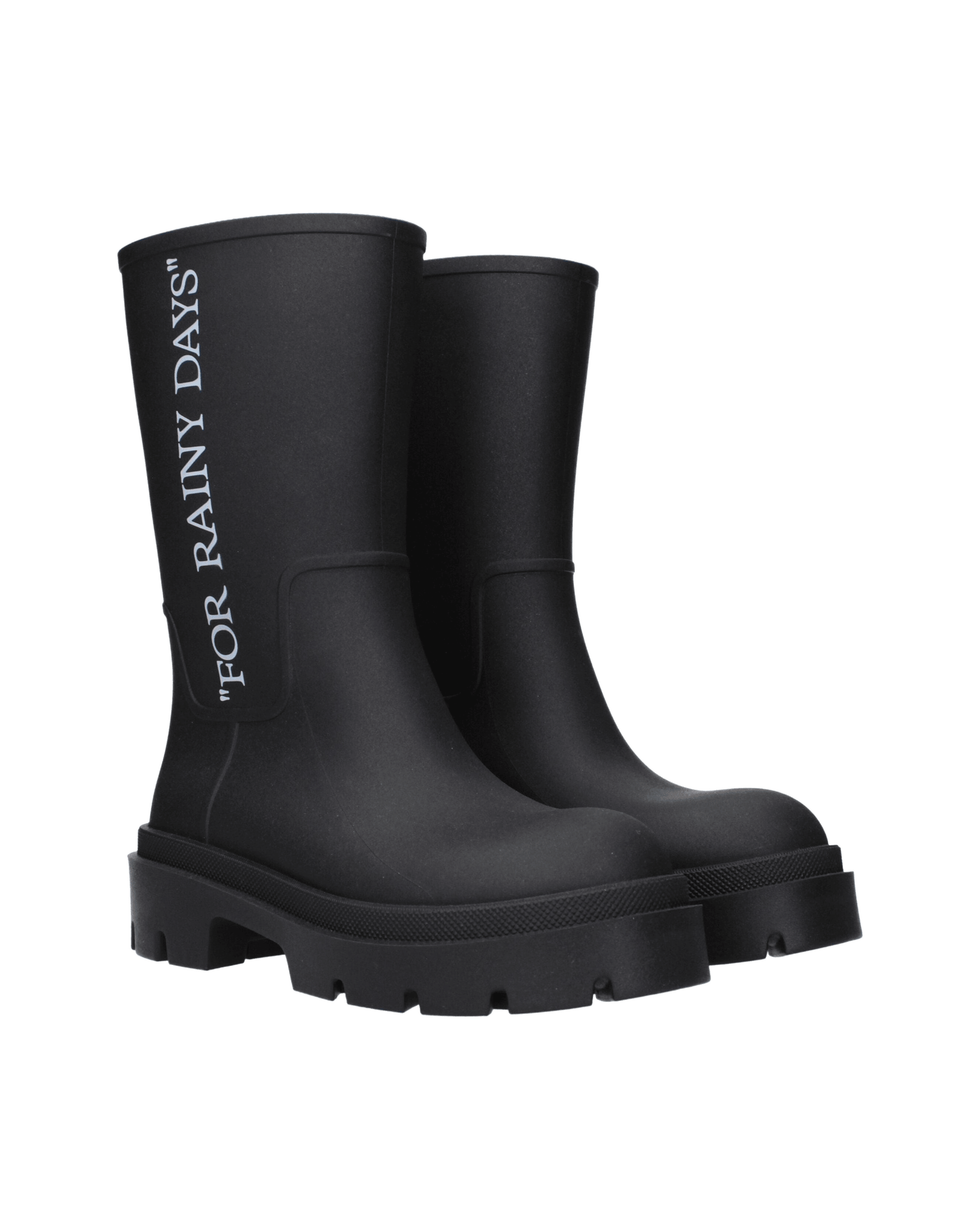 Off White Cotton Black Ankle Boots Glam Steals